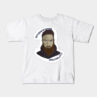 A man with a beard Kids T-Shirt